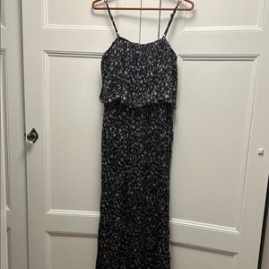 Floral Spaghetti Strap Maxi Dress